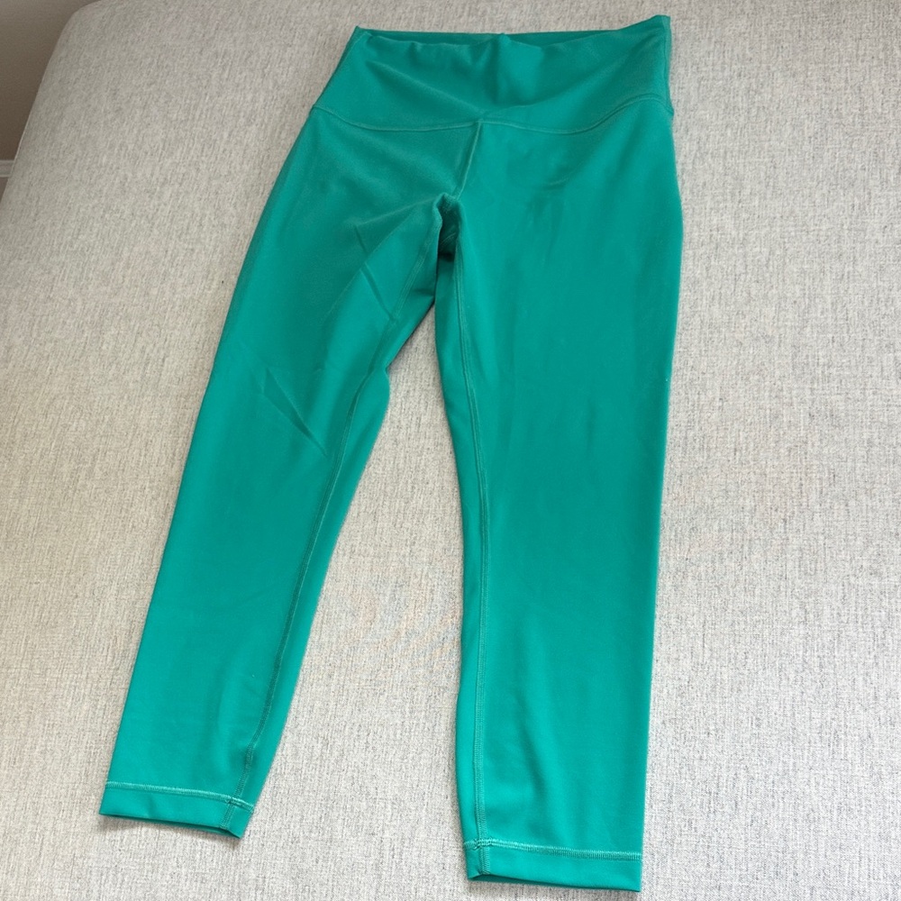 lululemon Wonder Train Vibrant Green Leggings